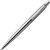 PARKER JOTTER BALLPOINT PEN MEDIUM BLUE INK STAINLESS STEEL CHROME TRIM