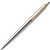 PARKER JOTTER BALLPOINT PEN MEDIUM BLUE INK STAINLESS STEEL GOLD TRIM