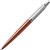 PARKER JOTTER BALLPOINT PEN MEDIUM BLUE INK CHELSEA ORANGE CHROME TRIM