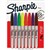 SHARPIE PERMANENT MARKER BULLET FINE 10MM ASSORTED PACK 8