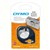 DYMO 91338 LETRATAG METALLIC LABELLING TAPE 12MM X 4M BLACK ON SILVER