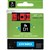 DYMO 45017 D1 LABELLING TAPE 12MM X 7M BLACK ON RED