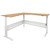 RAPID SPAN ELECTRIC HEIGHT ADJUSTABLE CORNER WORKSTATION 1800 X 1500 X 700MM BEECHWHITE
