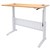 RAPID SPAN ELECTRIC HEIGHT ADJUSTABLE OPEN DESK 1800 X 700MM BEECHWHITE