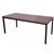 RAPIDLINE STEEL FRAME TABLE 1200 X 600MM CHERRY
