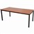 RAPIDLINE STEEL FRAME TABLE 1800 X 750MM CHERRY