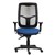 ERGOSELECT SWIFT ERGONOMIC CHAIR HIGH MESH BACK 3 LEVER SEAT SLIDE BLACK NYLON BASE ADJUSTABLE ARMS BLUE