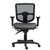ERGOSELECT SWIFT ERGONOMIC CHAIR MEDIUM MESH BACK 3 LEVER SEAT SLIDE BLACK NYLON BASE ADJUSTABLE ARMS GREY