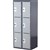 STEELCO SCHOOL HEAVY DUTY LOCKER 3 DOOR BANK OF 2 380MM DARKLIGHT GREY