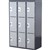 STEELCO SCHOOL HEAVY DUTY LOCKER 3 DOOR BANK OF 3 380MM DARKLIGHT GREY