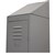 STEELCO SLOPING TOP FOR SINGLE LOCKER 305MM SILVER GREY
