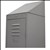 STEELCO SLOPING TOP FOR SINGLE LOCKER 380MM SILVER GREY