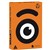 OPTIX COLOURED A4 COPY PAPER 80GSM JANZ ORANGE PACK 500 SHEETS