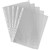 CUMBERLAND SHEET PROTECTOR PVC 125 MICRON HEAVY DUTY GLASS CLEAR A4 CLEAR PACK 10