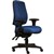 ERGOSELECT SPARK ERGONOMIC CHAIR HIGH BACK 3 LEVER SEAT SLIDE BLACK NYLON BASE ADJUSTABLE ARMS BLUE