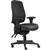 ERGOSELECT SPARK XL ERGONOMIC CHAIR HIGH BACK 4 LEVER SEAT SLIDE XL SEAT BLACK NYLON BASE ADJUSTABLE ARMS BLACK