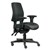 ERGOSELECT SPARK ERGONOMIC CHAIR MEDIUM BACK 3 LEVER SEAT SLIDE BLACK NYLON BASE ADJUSTABLE ARMS BLACK