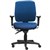 ERGOSELECT SPARK ERGONOMIC CHAIR MEDIUM BACK 3 LEVER SEAT SLIDE BLACK NYLON BASE ADJUSTABLE ARMS BLUE