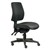 ERGOSELECT SPARK ERGONOMIC CHAIR MEDIUM BACK 3 LEVER SEAT SLIDE BLACK NYLON BASE BLACK