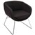RAPIDLINE SPLASH CUBE LOUNGE CHAIR SINGLE SEAT CHARCOAL