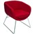 RAPIDLINE SPLASH CUBE LOUNGE CHAIR SINGLE SEAT RED