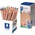 STAEDTLER 128 NATURAL JUMBO TRIANGULAR COLOURED PENCILS ASSORTED TUB 72
