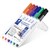 STAEDTLER 301 LUMOCOLOR WHITEBOARD PEN ASSORTED WALLET 6