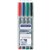 STAEDTLER 315 LUMOCOLOR NONPERMANENT MARKER MEDIUM 10MM ASSORTED WALLET 4