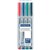 STAEDTLER 316 LUMOCOLOR NONPERMANENT MARKER FINE 06MM ASSORTED WALLET 4