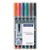 STAEDTLER 317 LUMOCOLOR PERMANENT MARKER BULLET 10MM ASSORTED WALLET 6