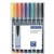 STAEDTLER 317 LUMOCOLOR PERMANENT MARKER BULLET 10MM ASSORTED WALLET 8