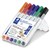 STAEDTLER 341 LUMOCOLOR COMPACT WHITEBOARD MARKER BULLET ASSORTED WALLET 6