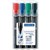 STAEDTLER 350 LUMOCOLOR PERMANENT MARKER CHISEL 50MM ASSORTED WALLET 4