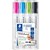 STAEDTLER 351 LUMOCOLOR WHITEBOARD MARKER BULLET ASSORTED BRIGHT WALLET 4