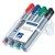 STAEDTLER 356 LUMOCOLOR FLIPCHART MARKER 20MM ASSORTED WALLET 4