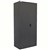 STEELCO STATIONERY CABINET 4 SHELVES 2000 X 914 X 463MM BLACK RIPPLE