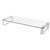 BRATECK UNIVERSAL TEMPERED GLASS MONITOR RISER WHITE