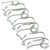 GOLD SOVEREIGN WIRE BINDING COMB 23 LOOP 12MM A4 SILVER BOX 100