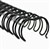 GOLD SOVEREIGN WIRE BINDING COMB 34 LOOP 16MM A4 BLACK BOX 50