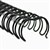 GOLD SOVEREIGN WIRE BINDING COMB 23 LOOP 8MM A4 BLACK BOX 100