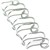 GOLD SOVEREIGN WIRE BINDING COMB 23 LOOP 8MM A4 SILVER BOX 100