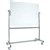 VISIONCHART SPACE MOBILE MAGNETIC GLASSBOARD 1205 X 855MM WHITE