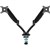 GLADIUS DOUBLE MONITOR ARM BLACK