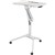 SYLEX STOCKHOLM HEIGHT ADJUSTABLE MOBILE LAPTOP DESK 715 X 475MM WHITE