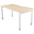 OBLIQUE HEIGHT ADJUSTABLE SINGLE DESK 1200 X 750 X 720MM SNOW MAPLE