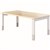 OBLIQUE HEIGHT ADJUSTABLE COFFEE TABLE 1200 X 600MM SNOW MAPLE