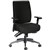 SYLEX PIAZZA CHAIR MEDIUM BACK ARMS ANTIMICROBIAL FABRIC BLACK