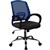 SYLEX TRICE TASK CHAIR MEDIUM BACK 1LEVER WITH ARMS MESH BLUE WITH BLACK SEAT