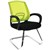 SYLEX TRICE VISITOR CHAIR CANTILEVER BASE MEDIUM BACK ARMS MESH LIME WITH BLACK SEAT
