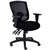 SYLEX WRANGLER CHAIR MEDIUM MESH BACK ARMS ANTIMICROBIAL FABRIC BLACK